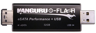 ���������� Kanguru e-Flash � ������������ eSATA � USB ���� � ��� ���� �������������