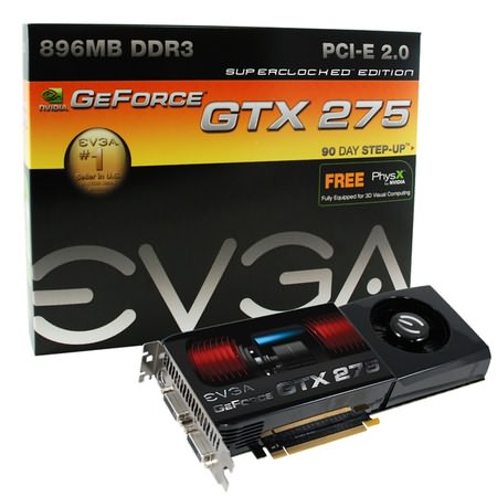 У EVGA готов SuperClocked-вариант 3D-карты на GeForce GTX 275