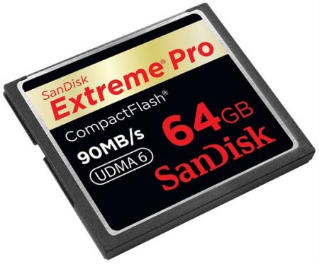 SanDisk выпускает новую линейку быстрых карт памяти Extreme Pro CompactFlash